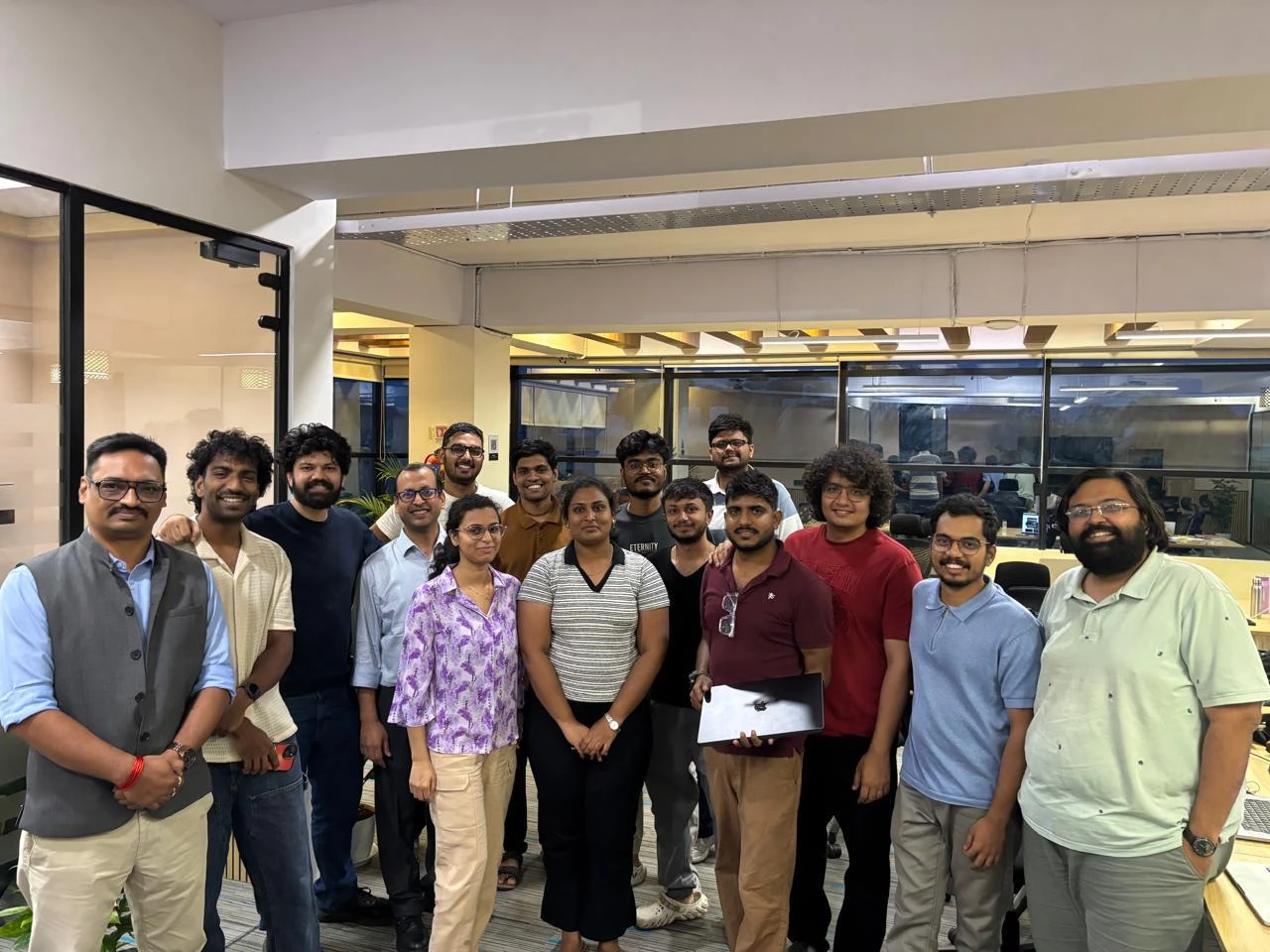 A gathering at the Persistence office
